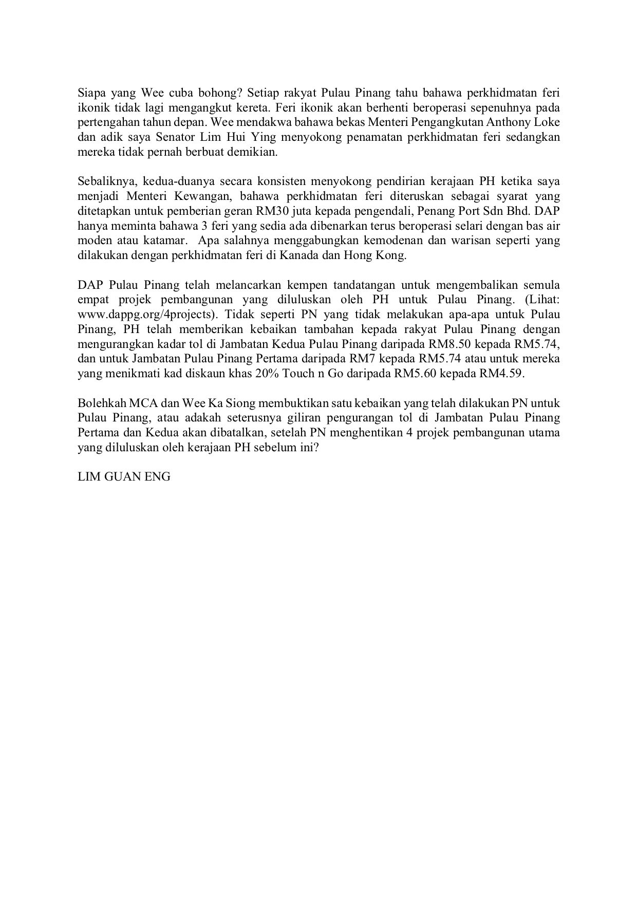 Lim Guan Eng on Twitter: 