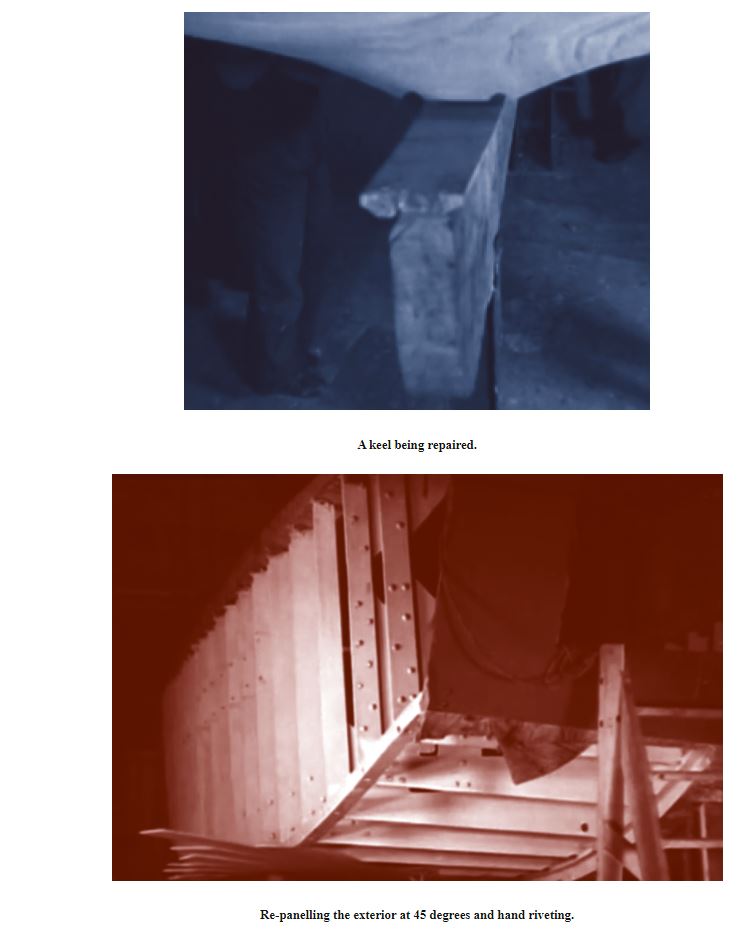 But did deeper and you start to wonder. For a start, the photos on the article don't ooze confidence. Where are the LCAs? Why are there only pics of bits? Why has one been photoshopped to insert a timber background? Why are obviously WW2 film still masquerading as restoration?