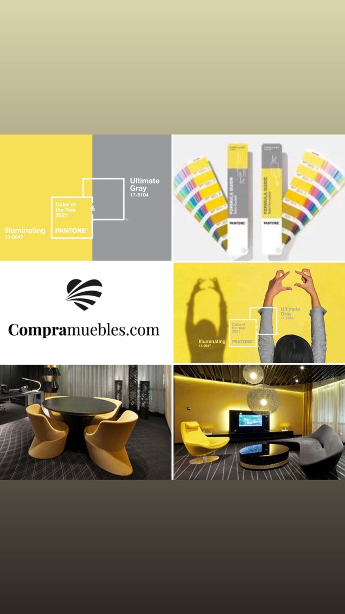 Compramuebles1's tweet photo. Hoy en https://t.co/6puNzTqspJ os presentamos los colores del año 2021 PANTONE 17-5104 Ultimate Gray + PANTONE 13-0647 Illuminating
Una unión de colores que traslada un mensaje de fortaleza y esperanza, imperecedero y energizante a la vez.(Cortesía Pantone)#color2021 #Tendencias https://t.co/joy1KJb4gx