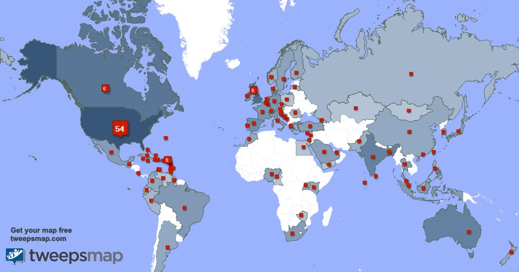 I have 10 new followers from Canada, and more last week. See tweepsmap.com/!willfleming70