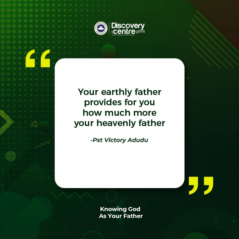 mydiscoverycent's tweet photo. If you truly know God as your father, you will really know how much he loves us and wants the best for we his children
#DiscoveryCentre
#DiscoverTheWord
#iAdvance
#KnowingGodAsYourFather https://t.co/35ePxNGUAF