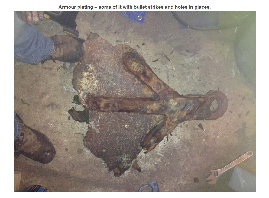 There has been no formal recovery here & no archaeology. Sections of an LCA have been ripped from a hulk. The absence of photos of the LCA actually being restored make sense: there isn't one. I expect these few original parts will be inserted into a new LCA War History Online