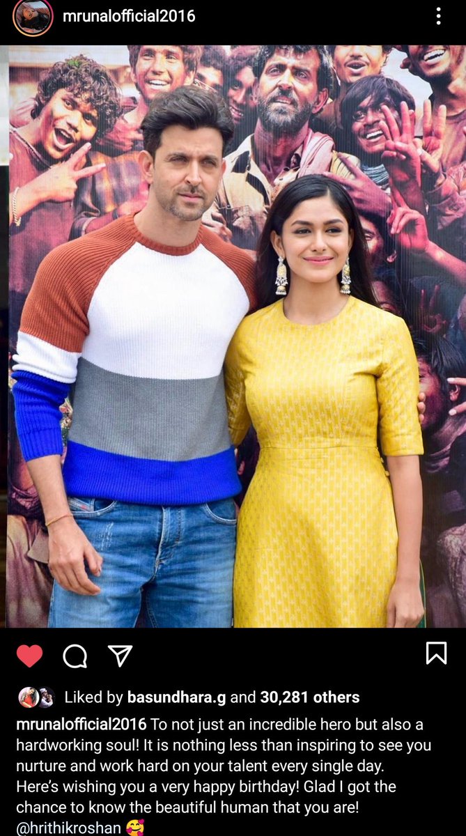 mrunal thakur and hrithik roshan