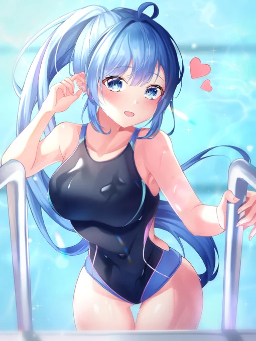 #くそ寒いので水着絵を貼る 