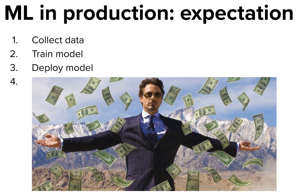 chipro's tweet image. Making slides for my course. Trying my best to prepare students for their machine learning job in the industry. What did you wish you knew before you deployed your first ML model?