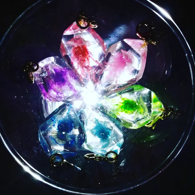 カツオノエボシ
✨可能性無限大だなぁ✨
これだけで展示出来そう!
自家通販撮影前に遊んじゃった♪ 