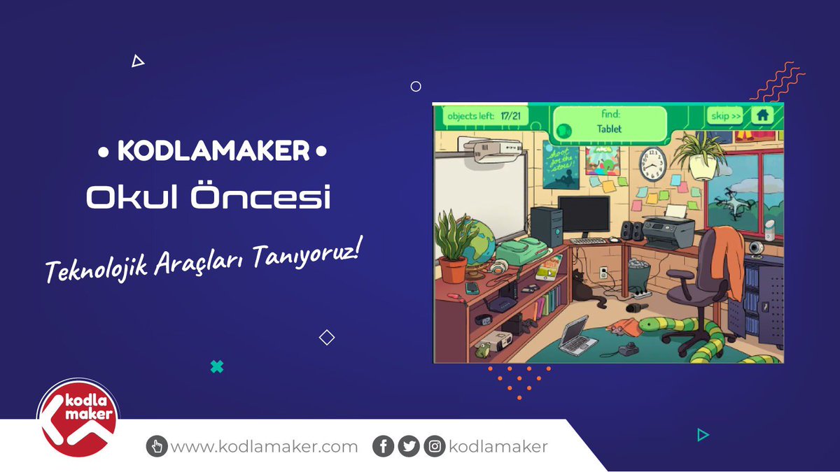 kodlamaker's tweet photo. #Kodlamaker okul öncesi öğrencileri çevrelerinde bulunan teknolojik cihazların neler olduğunu ve ne işe yaradıklarını keşfediyor!

#okulöncesieğitim #okulöncesi #kodlama #robotik #3dtasarım #etkinliklerleögreniyoruz #educathub #maker https://t.co/0J5zJF2cBp