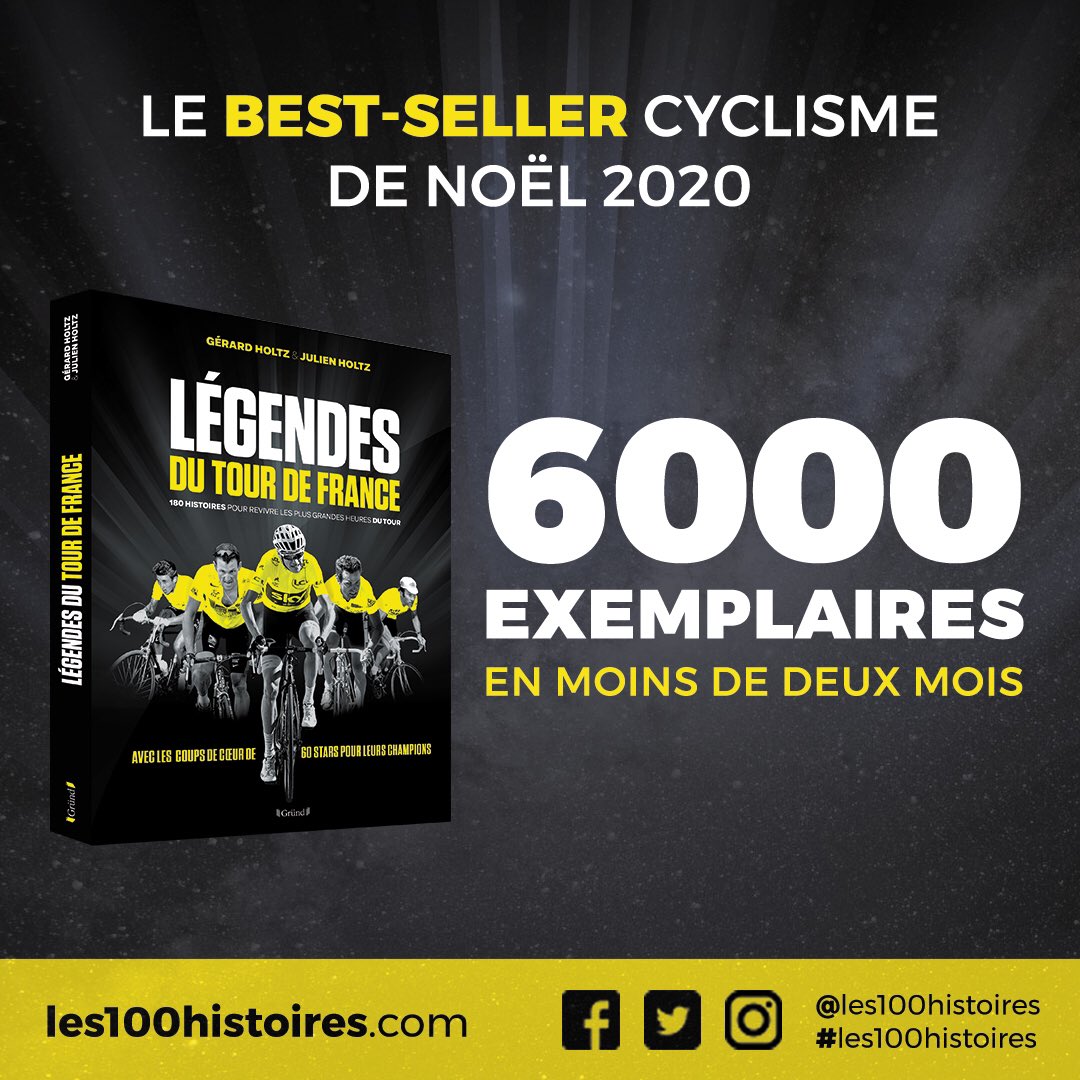 Malgré une sortie la veille du 2e confinement, nos LÉGENDES DU TOUR DE FRANCE sont devenues en moins de 2 mois le #bestseller #cyclisme pour les cadeaux de #noel2020 avec plus de 6000 exemplaires vendus et des avis clients très chaleureux ! <a href="/editionsgrund/">Editions Gründ</a> <a href="/les100histoires/">Les 100 Histoires de Légende - la collection</a>