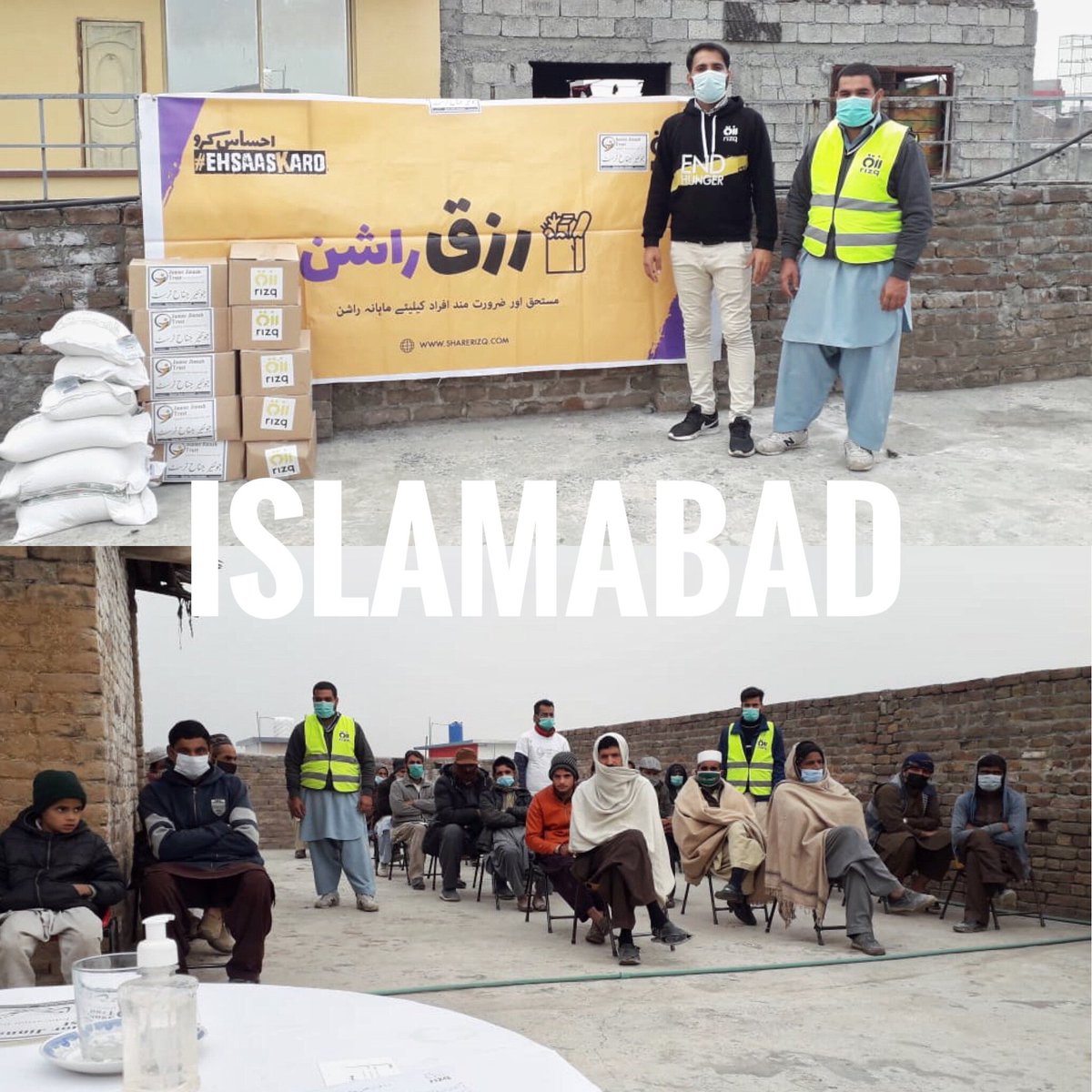 HassaanIrfan's tweet photo. Shared images demonstrate how @Rizq_Sharefood teams across 🇵🇰 are in ACTION fighting the menace of hunger 👊🏿 

Humbling to see what commenced as a mad idea and vision for a hopeful future has now grown into simultaneously functioning operations in multiple cities #HungerFreePK https://t.co/spRuEGzc0Y