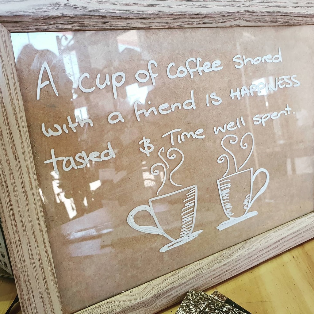 Casscapades's tweet photo. 💞 Coffee &amp; cafe catch ups are always a great way to check in with others and even yourself.

Maybe take the time to see if someone is keen for a cuppa ☕

#coffee #cafequotes #checkin https://t.co/6NLsoJlxEK https://t.co/zDeubgZWm7
