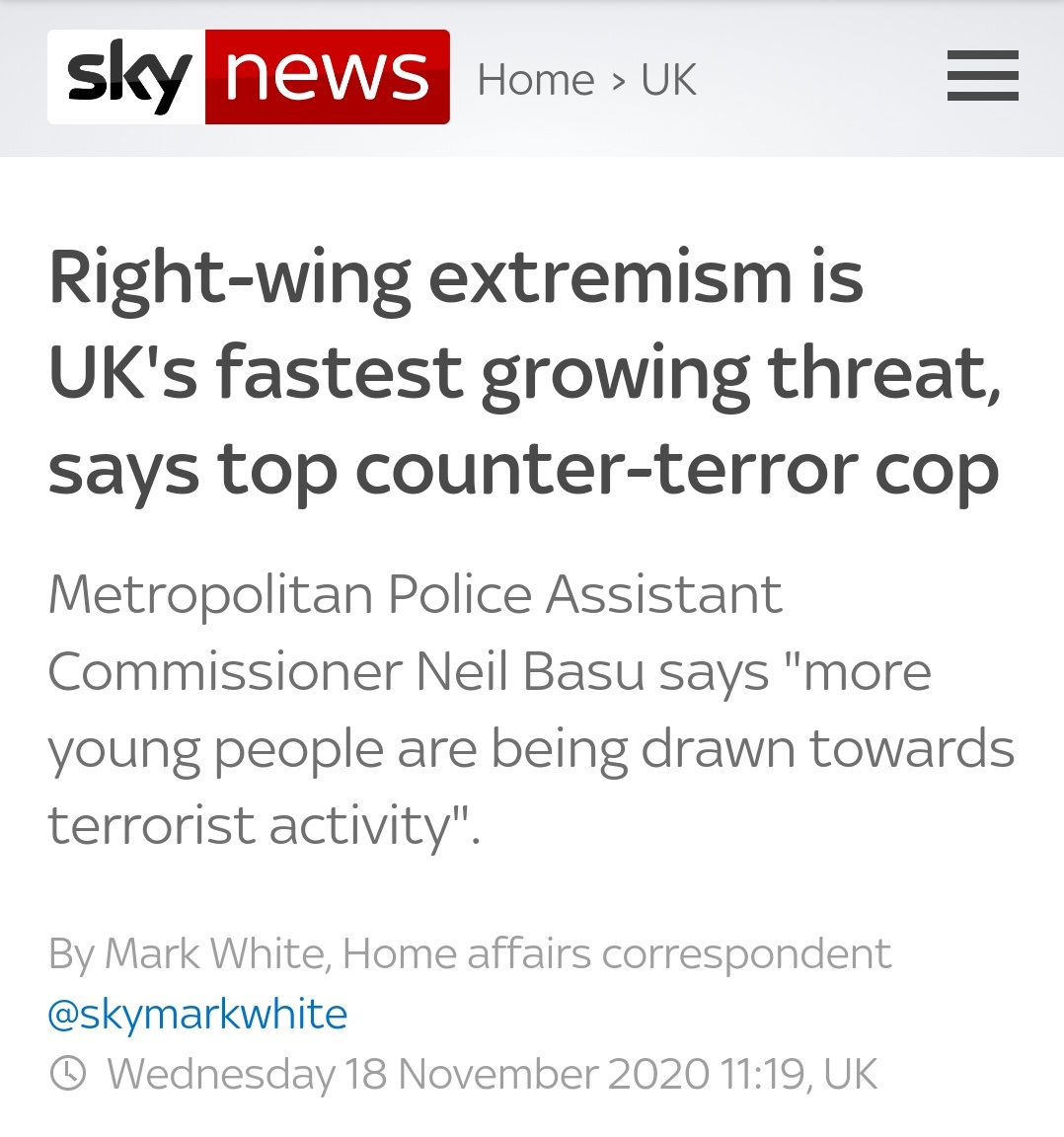 Hi  @TheSun. If you keep looking over at the attempted far-right coup in the US and conclude that the biggest danger in the UK is the left, you're either:• Unaware of the news• Being wilfully ignorant • Feeling guilty about pandering to the far right• All three