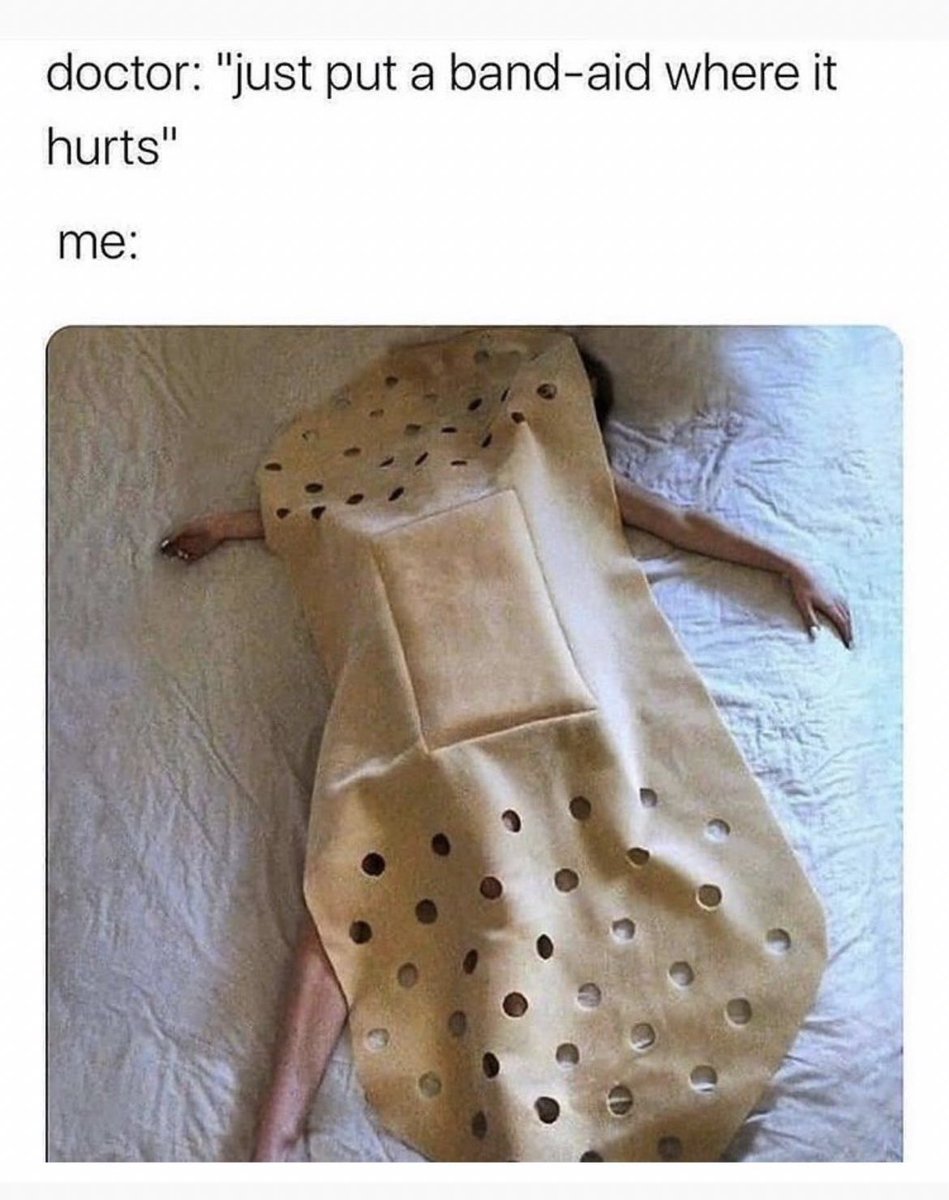 I don’t think there is a big enough band-aid, TBH. 

#crohns #colitis #IBD #autoimmune #crohnsdisease #ulcerativecolitis