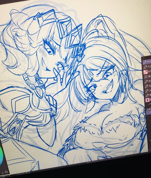 Skeb進捗です〜
やっぱりLOLの女性キャラは力も気も強い子が多いので、いじめられ絵が捗って楽しいですね…!✨ 