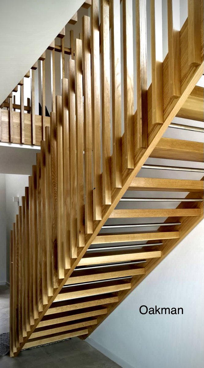 OakmanLtd's tweet photo. Stairs by Oakman #oak #modern #stairs #irish #ireland #Wexford #openrisers #design #Contemporary #oak loving this design. Thank you to the owners. Happy climbing https://t.co/q1nh8p2STL