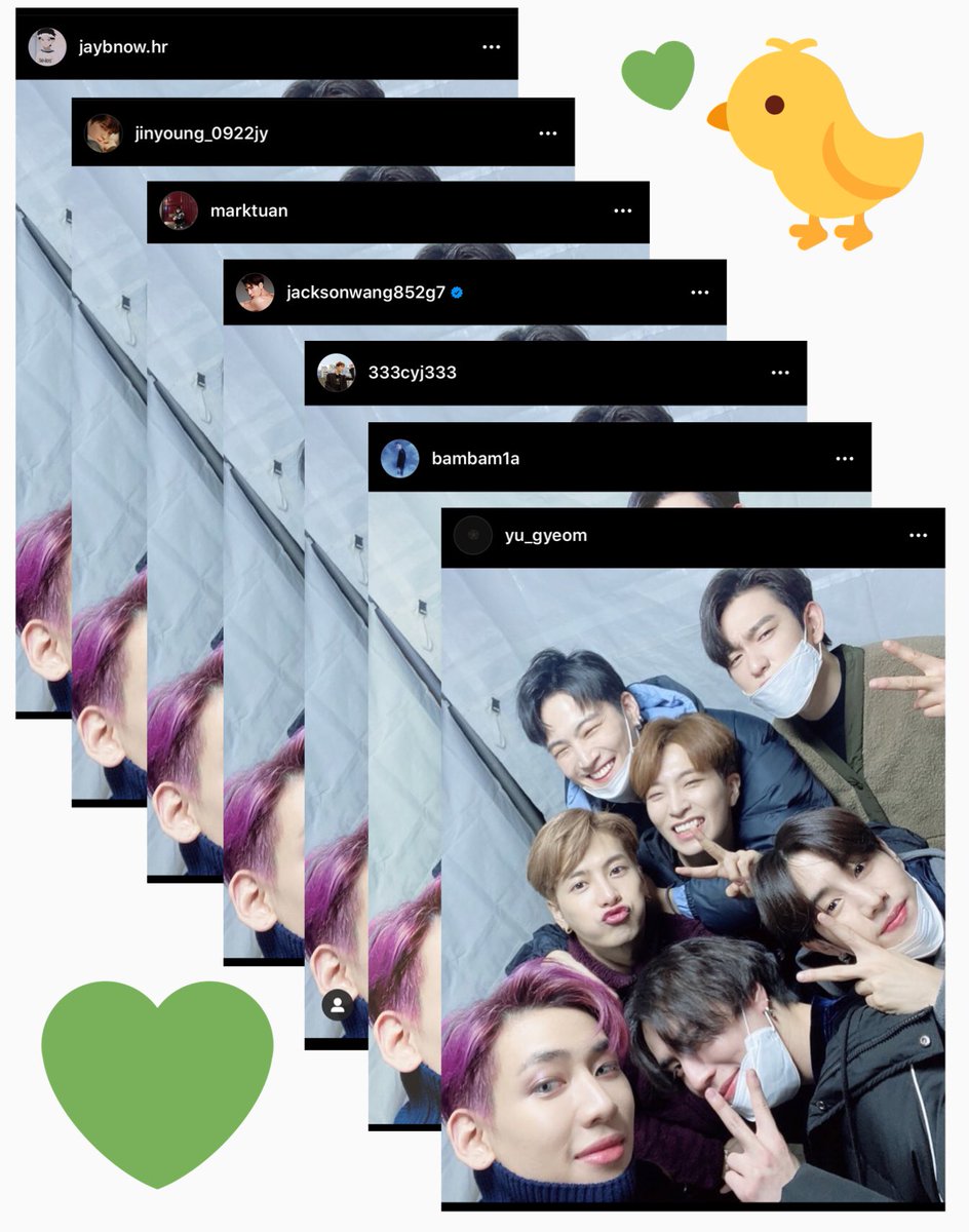 BuzZenitH's tweet photo. รักพวกนายมากๆเลย 💚😭 ขอให้เส้นทางในอนาคตสดใสนะ #GOT7FOREVER https://t.co/spg6Faakuh
