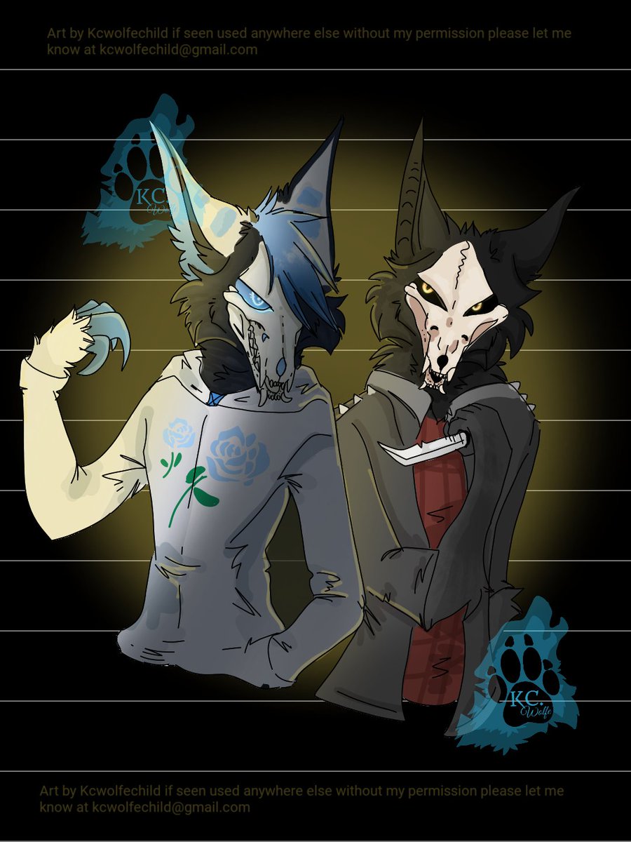 KWolfechild's tweet photo. Old fan art of @wingedwolf94 skull dog Cadaver!, I think I made this piece towards the ending of 2019. So it's due for a remake! 👀 My art has improved since the time of this one. https://t.co/NUtdgYWNEo
