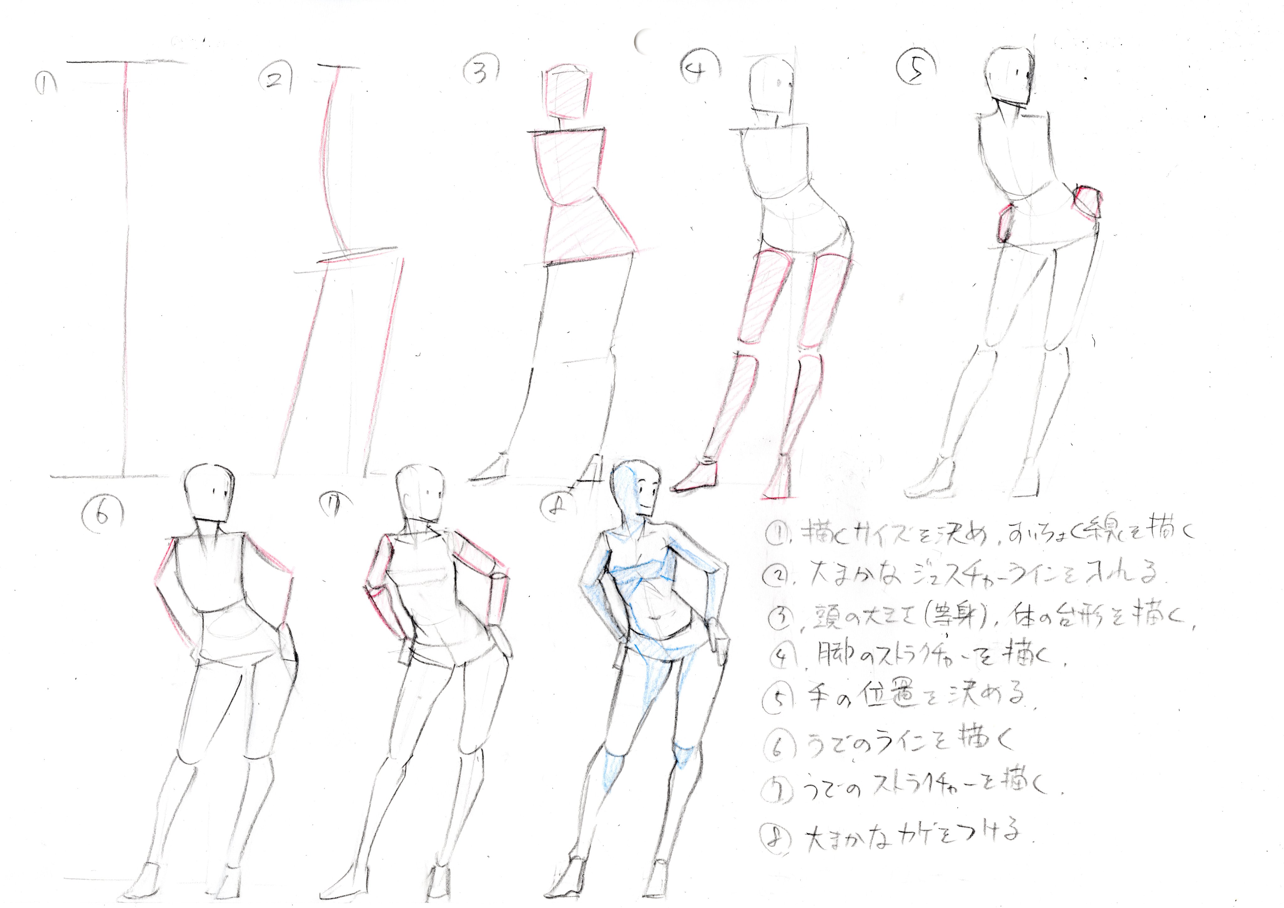 Hide 在 Twitter 上 簡単クロッキーの描き方をまとめてみました 描き方の手順がわからない方 ディティールを追ってしまう方 キャラクターを乗せる前の素体の参考に 役立てていたらければ クロッキー イラスト 落書き T Co Oxjoqxob6k Twitter