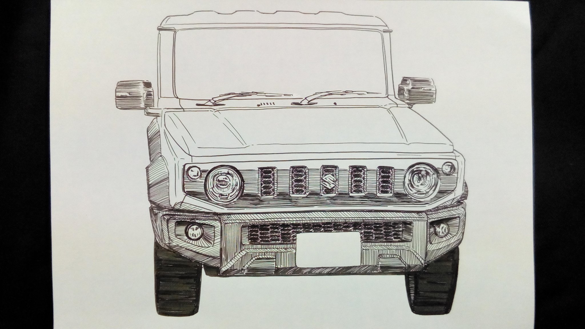 結城るい スズキ Suzuki Jimny Jimnysierra ラクガキ ペン画 イラスト塾 イラスト王国 アナログイラスト スズキジムニーシエラ T Co Ibpfll461q Twitter