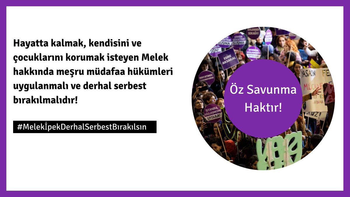 beyogluforum's tweet photo. Melek için meşru müdafaa hükümleri uygulansın ve #melekipekderhalserbestbırakılsın https://t.co/jGLGhBa9qQ