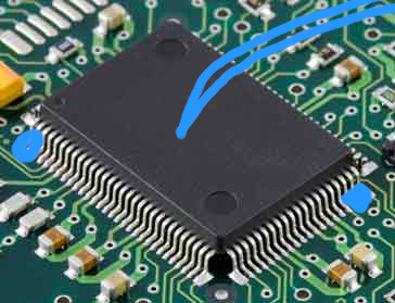 For hand soldering e.g. a QFP, pin it down with curved tweezers, roughly tack down the corners, then let go before soldering the edges for real.That way you don't hold something *and* solder, see? Do one thing at once, your hands are both free, and you're more comfortable.