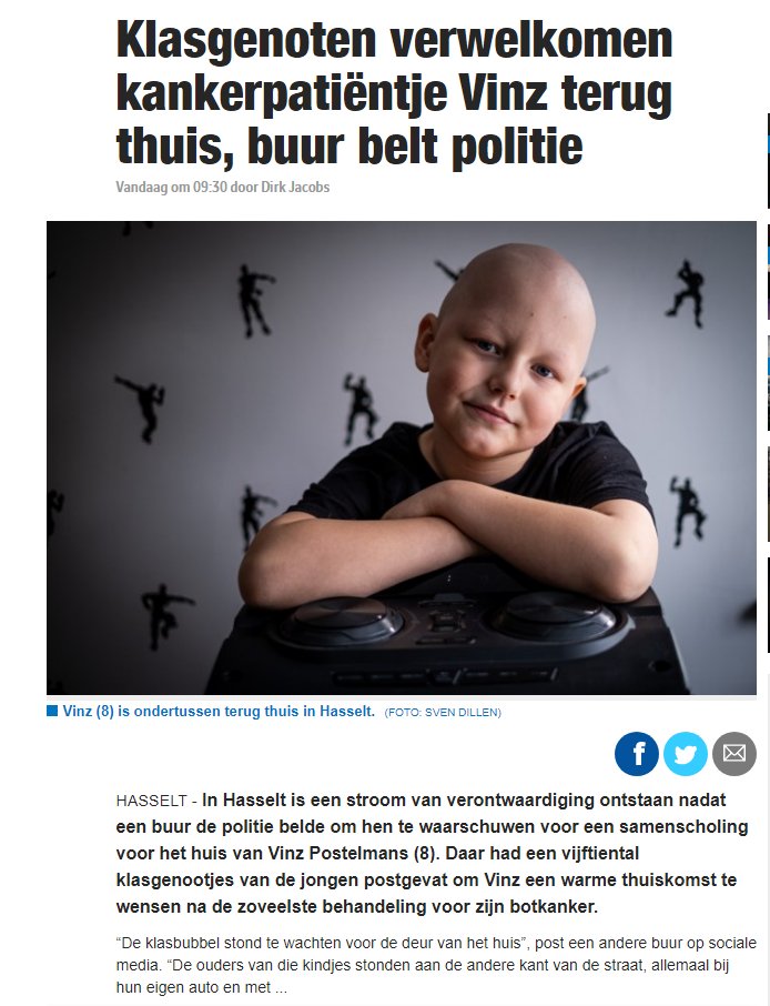 IvanVandeCloot's tweet image. Buurt belt politie omdat enkelen buiten kankerpatiëntje verwelkomen bij thuiskomst. De strategie van eenzijdige angst heeft gevolgen. Hoeveel mensen zijn tijdens deze crisis in eenzaamheid gestorven? Wanneer stelt men vragen over hardvochtigheid en onmenselijkheid in deze crisis?