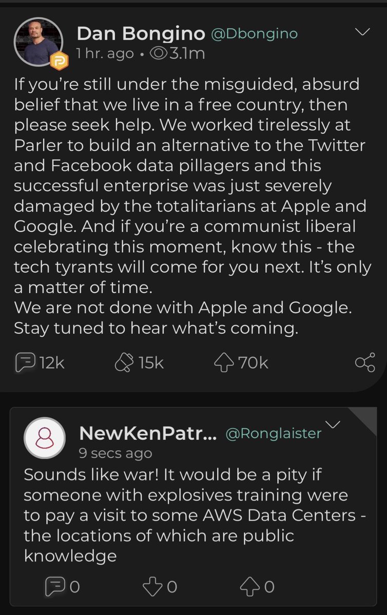 @DavidSacks Should AWS data centers be bombed like they're talking ...