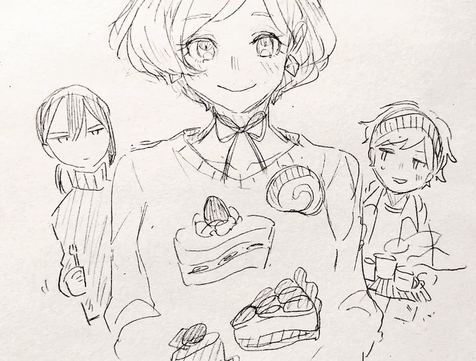 めちゃかわいい下書きが出来た 
