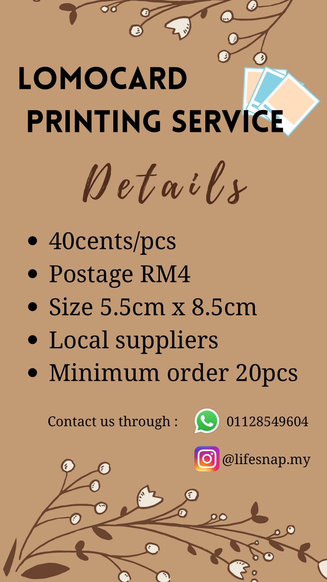 ainstorehjb's tweet photo. Hi guys! ada sesiapa yang nak order polaroid? 40sen sekeping😍 

Yang lebih menarik postage serendah rm4 sahaja korang😍😍😍😍😍 https://t.co/b5u7YVgs4K