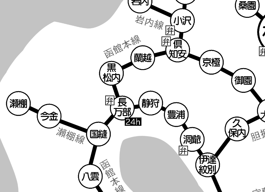 なかなか良い路線図になったと思う(自画自賛) 