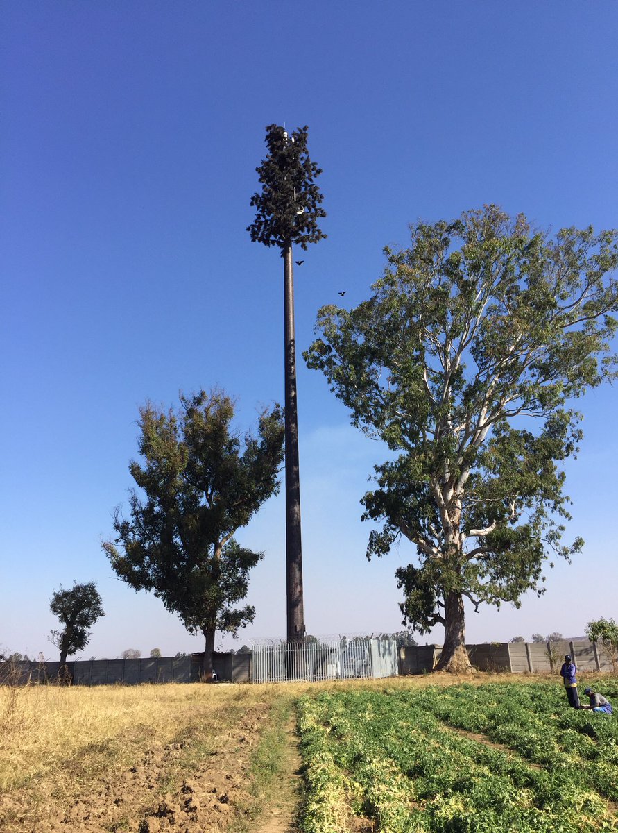 12. There are now also available Multiple Inputs, Multiple Output, MIMO antennae that allow for tower sharing by operators. Thus, optical fibers for backhaul links & MIMO antennae, promote sharing of tower infrastructure. Also important to use towers that blend with environment.