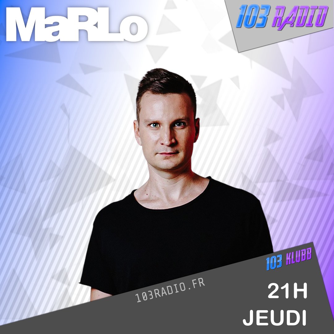 103radio's tweet photo. Rendez vous demain soir à 21H avec @marlo_music aux platines de 103 Klubb. https://t.co/zecMZyGrvZ #marlo #trance #altituderadio #altitude #mix #radioshow #103radio #103klubb #music #mix #dj #armind #armada https://t.co/THLLVkbgfT