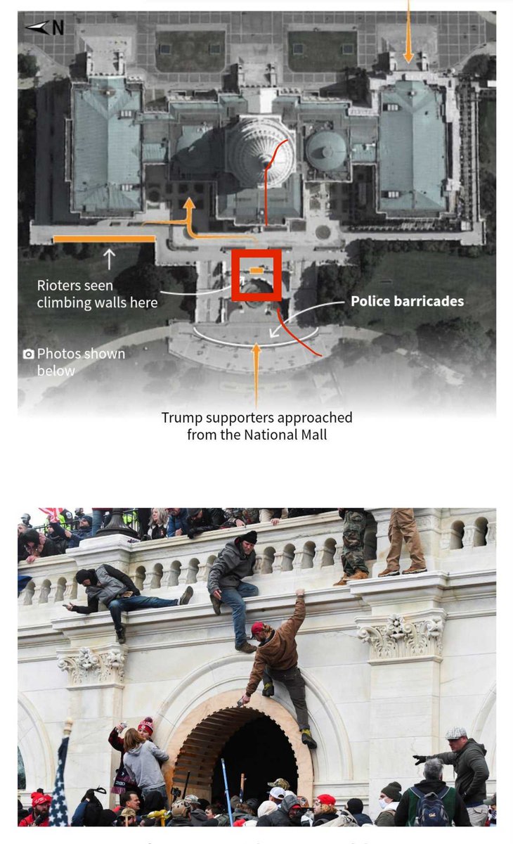 This image by  @SusieQFortineux gives a better sense of the location where this incident took place. With enough images it may be possible to establish a timeline of events that goes back to when the police barricades were passed.