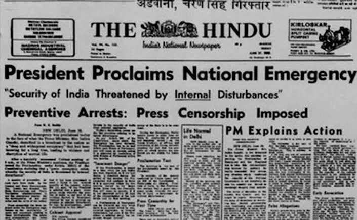3/8“The Emergency” is referred to the period of 21 months from 25 June 1975 to 21 March 1977, when PM Mrs. Indira Gandhi declared a state of emergency across the country due to alleged “internal disturbance and officially issued by the then President , Fakhruddin Ali Ahmed
