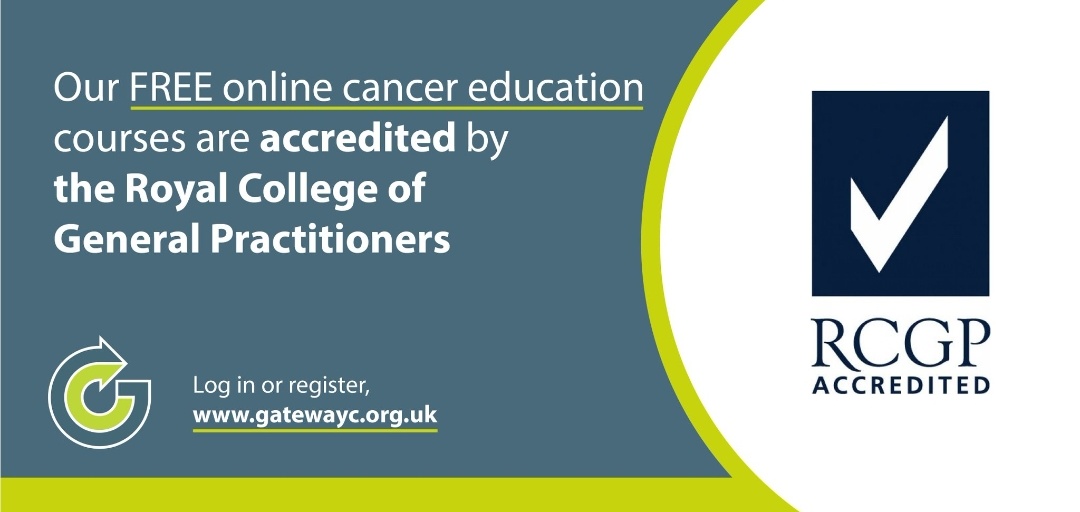 ChrisMartey's tweet photo. I've completed 2 free #CancerEducation courses so far from @GatewayC_ &amp; would highly recommend to #PrimaryCare colleagues, including #AHPs &amp; first-contact roles #FCP

Great content &amp; @rcgp accredited, visit: https://t.co/Eke8qEvNQj 

@CSP_FCP @APPN_physio @BNSSG_THub @PhysioMACP https://t.co/aNSTSeJzbj