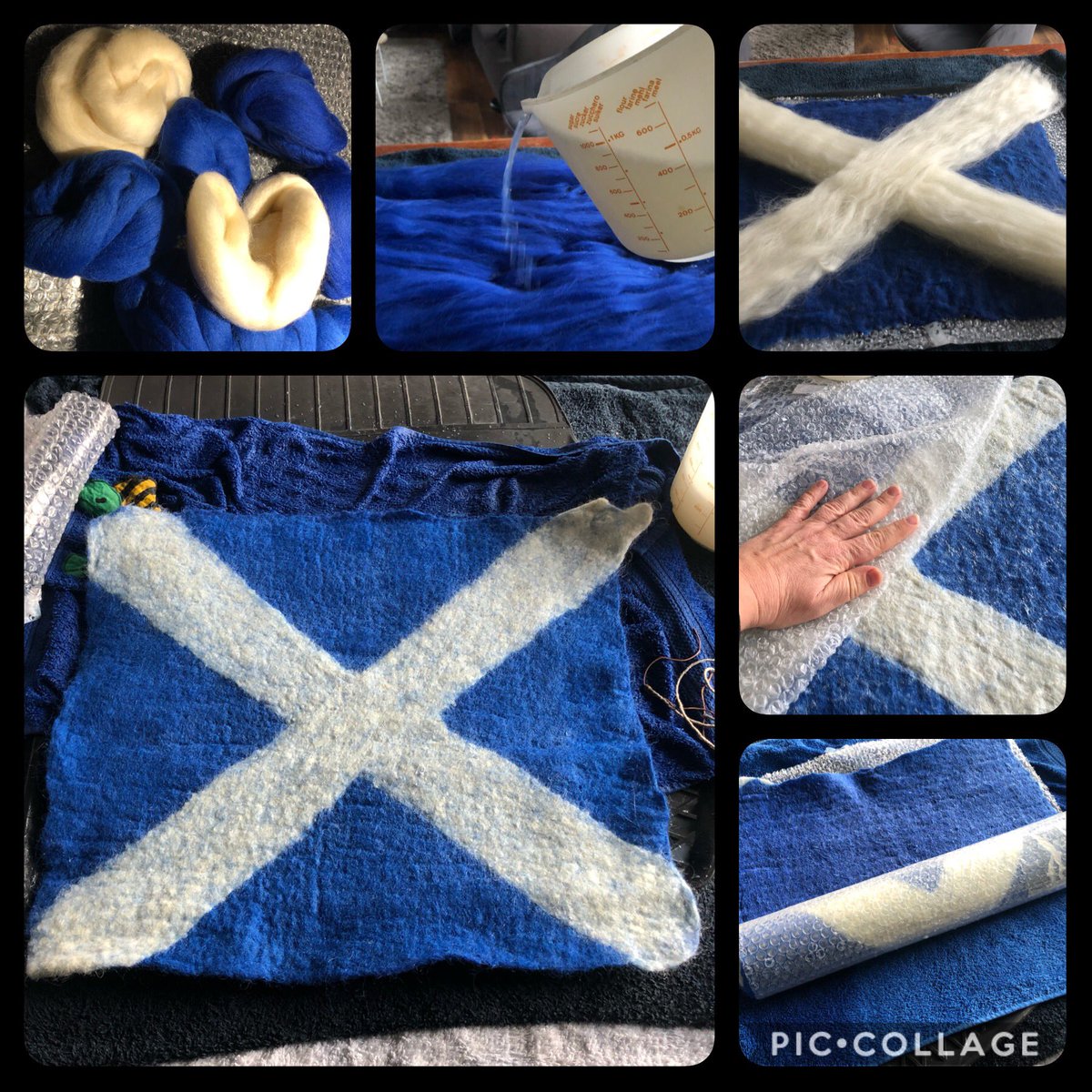 Made a woollen cushion for a warm 🍑 on the next hike. New Peakstreak-Challenge! <a href="/MyPeakChallenge/">My Peak Challenge</a> <a href="/GermanPeaker/">GermanPeakers</a> <a href="/SamHeughan/">Sam Heughan</a> #peakstreak2021 #mypeakchallenge #SamHeughan