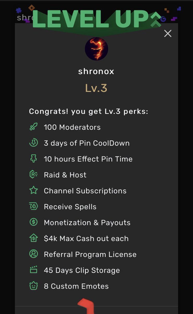 shronox's tweet photo. Otro peldaño más que #snation alcanza #shronox #trovo #trovolive #trovolatinoamerica https://t.co/76ZuQjTx6a
