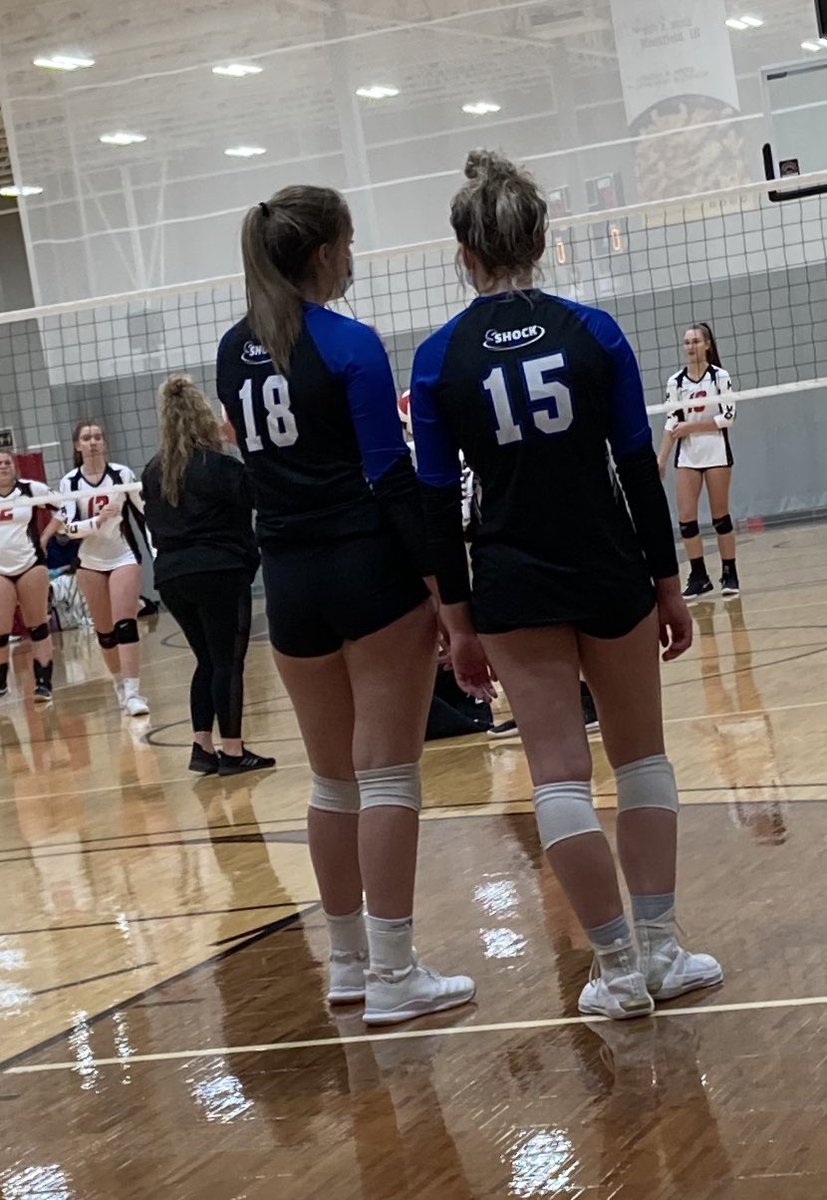 pie12's tweet photo. 🏐First time back on the court in competition since 2020. Working the bugs out but playing solid VB. Look at those smiles. A little bit of normal for the first time in a long, long while. Good for these Illinois athletes. #ShockStrong https://t.co/QgyeDz3YTy