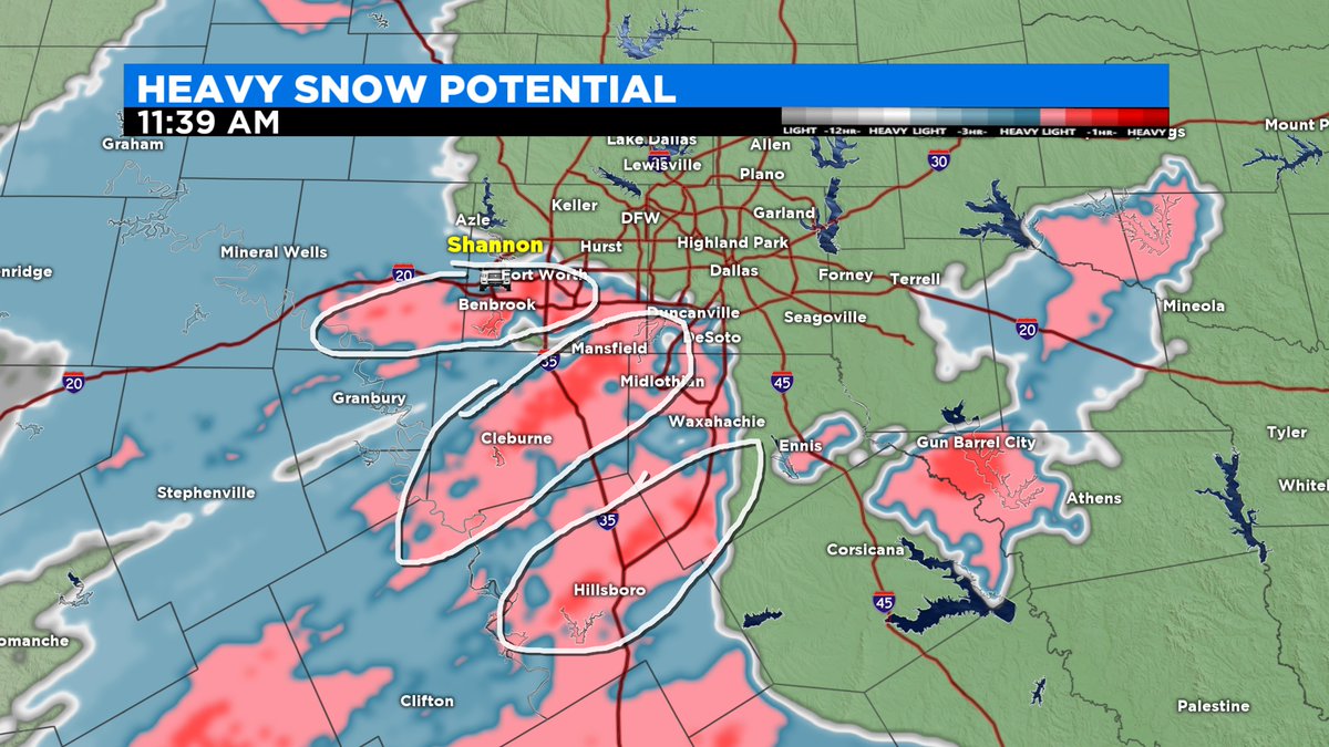 cbs11jeffrey's tweet photo. 11:40am A couple of bands of heavy snow over #JohnsonCo #HillCo and western #EllisCo
#CBS11wx https://t.co/fHcsK6PACI