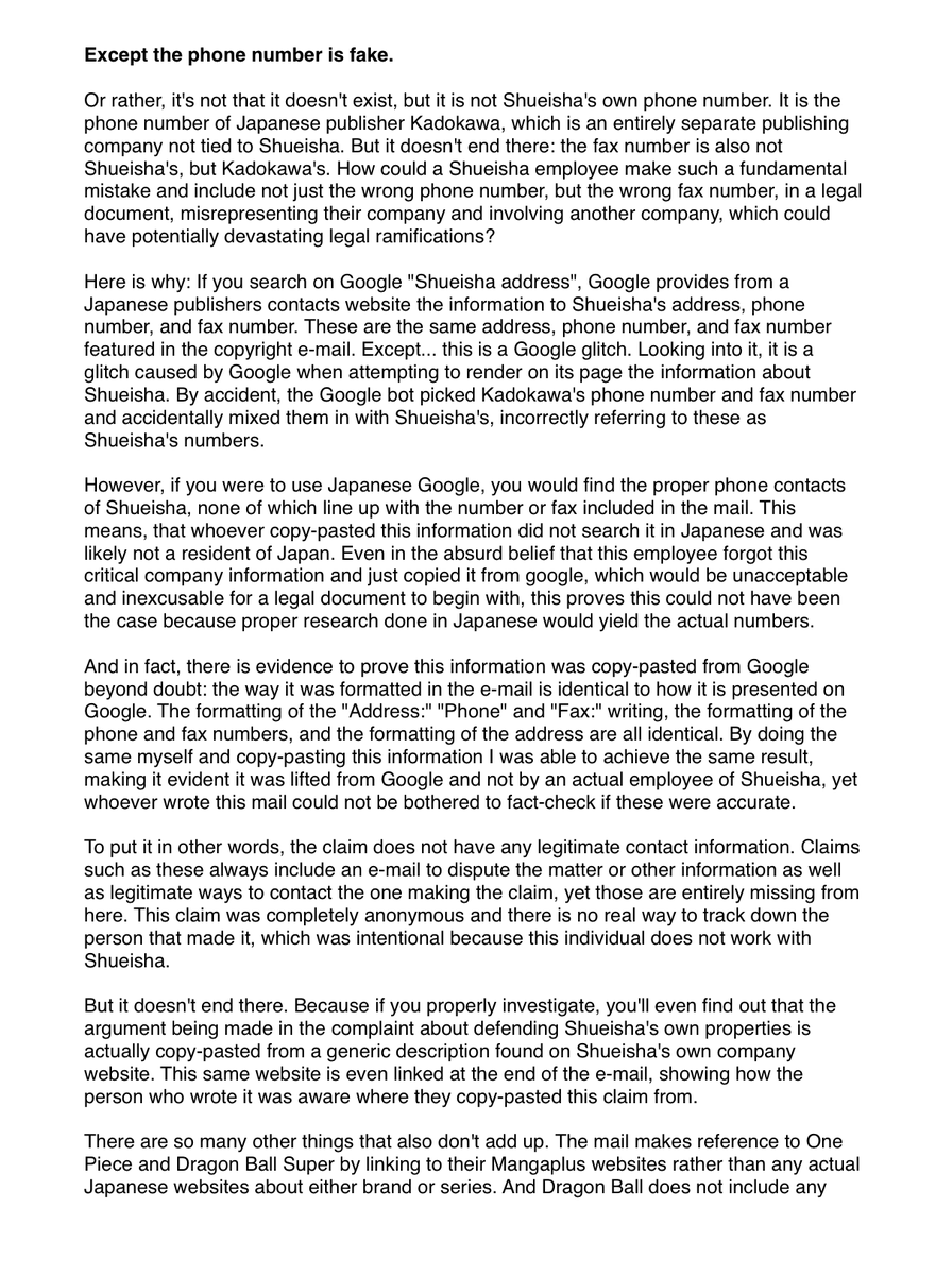 newworldartur's tweet photo. THE FULL TRUTH ON THE SHUEISHA COPYRIGHT HOAX

Spread for awareness. Read the document here-> https://t.co/GX8wcQMZxn https://t.co/9k1vyyodTw