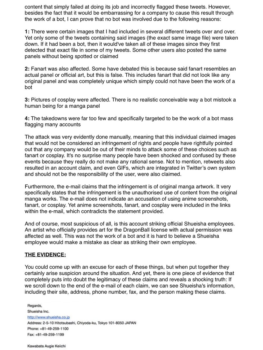 newworldartur's tweet photo. THE FULL TRUTH ON THE SHUEISHA COPYRIGHT HOAX

Spread for awareness. Read the document here-> https://t.co/GX8wcQMZxn https://t.co/9k1vyyodTw