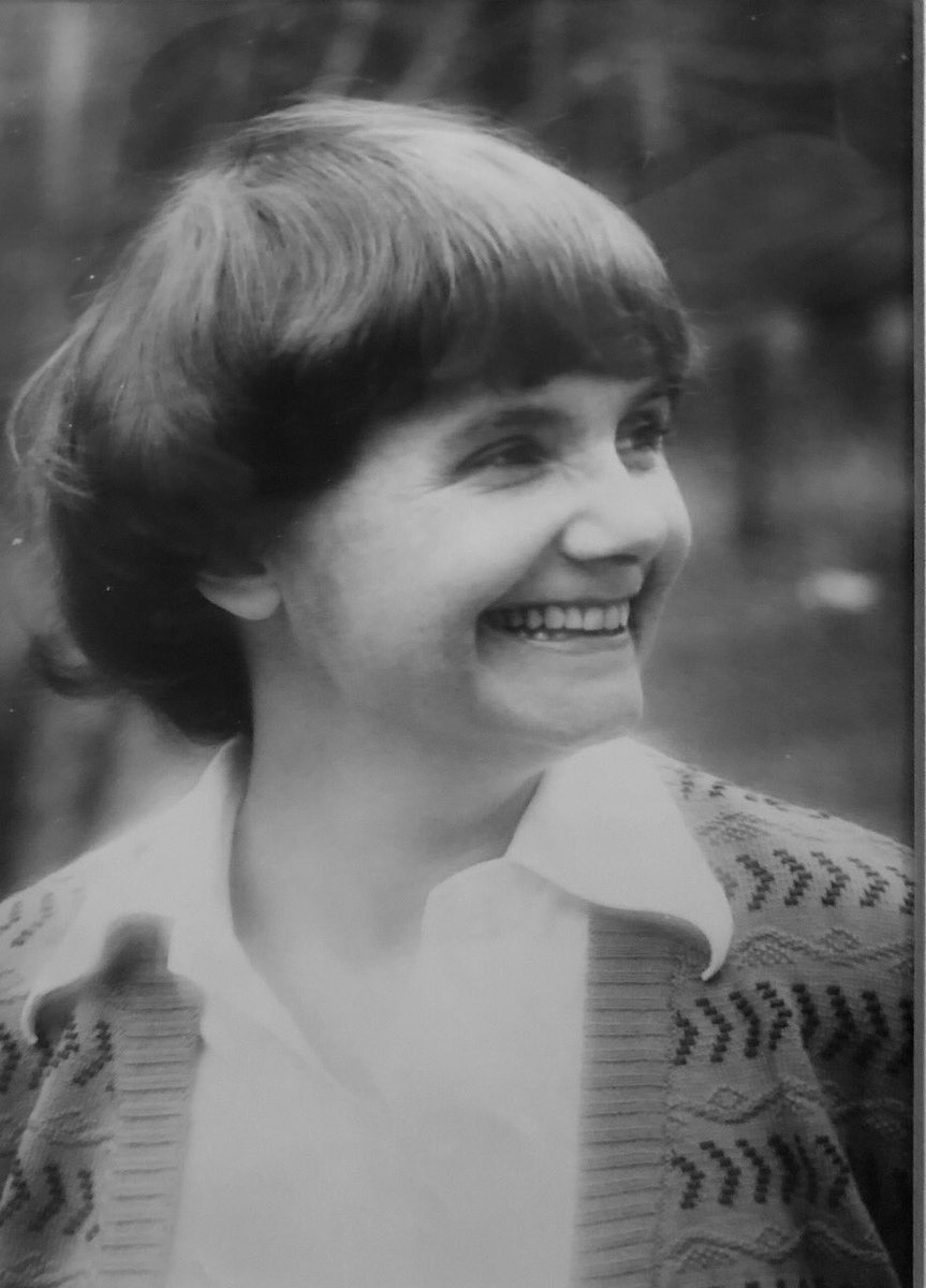 Here is a pic of Mum in the 1980s in Germany. The cardigan was a gift from a German student mum was teaching English to - she did a lot of voluntary work like that