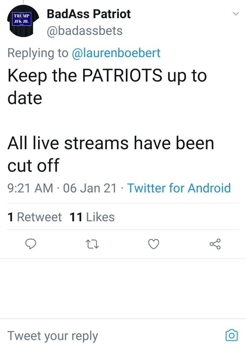 Boebert was in House Chambers on the 6th. Apparently she was in communication with “Patriots” as the day began and progressed ...