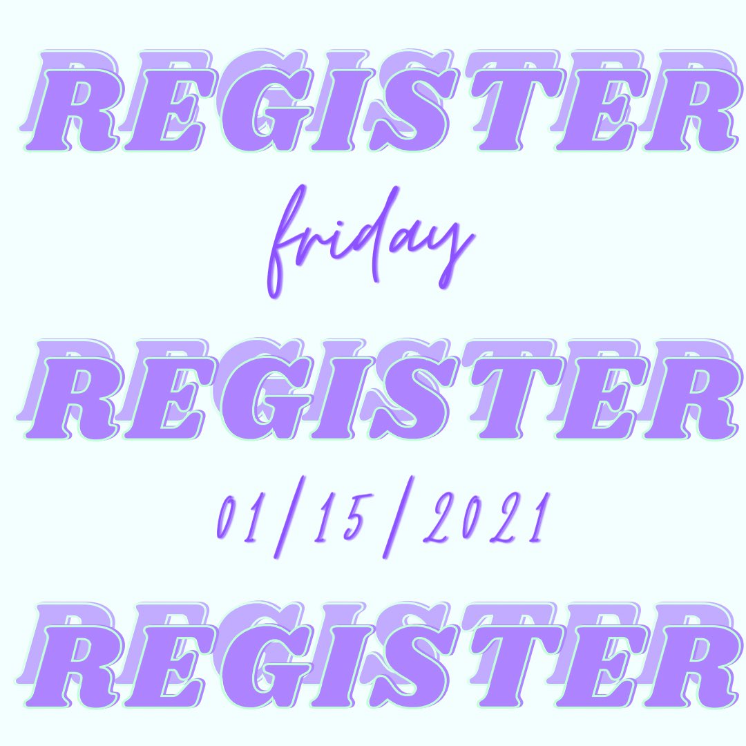 Keep an eye out for details on Friday about our big registration day!