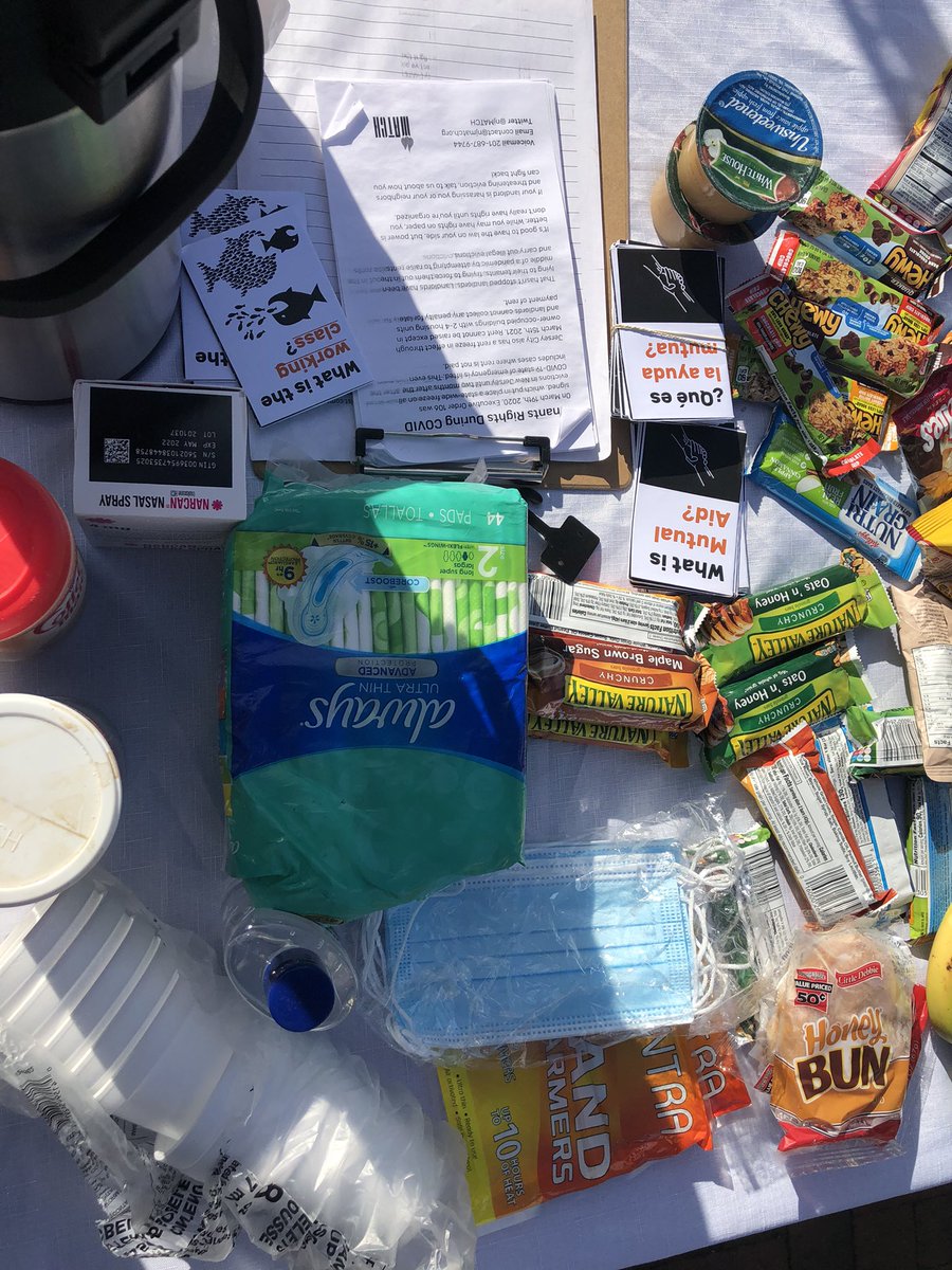 njMATCH's tweet photo. Food share Sunday at the Junction in JC, talking to our neighbors about tenants rights under COVID, mutual aid, and the working class. Today we’ve got veg. chili, rice &amp; beans, cornbread, hardboiled eggs and a few snacks &amp; miscellaneous items. Come see us every Sunday 12-1:30! https://t.co/UXhJlTLkKR