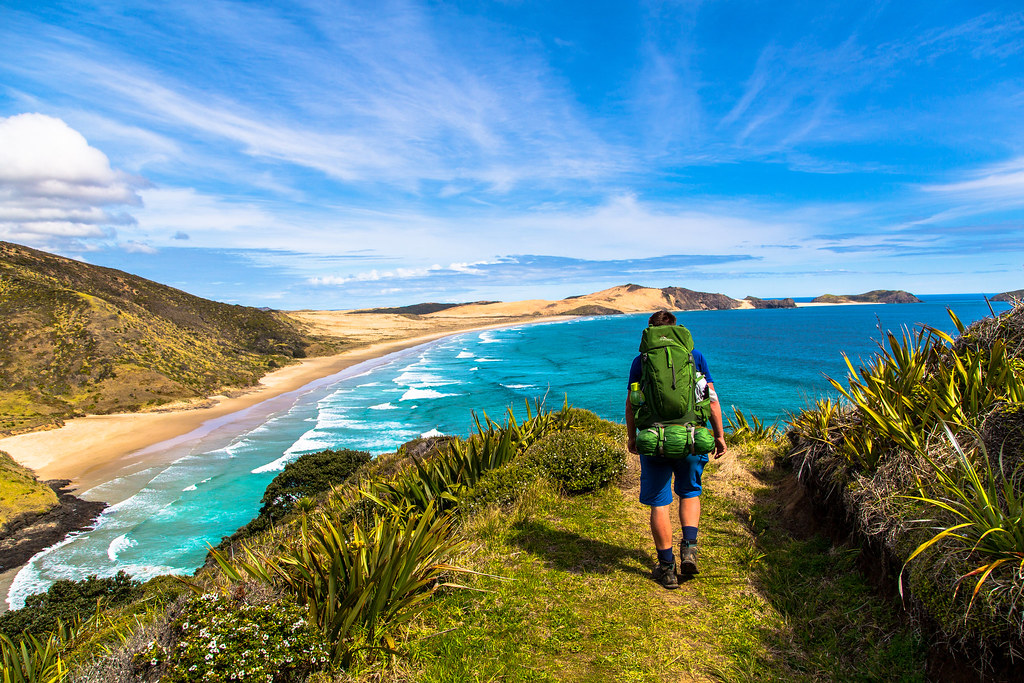 GuestNZ's tweet photo. If you're looking for a hike up in the Cape Reinga area in the northern tip of New Zealand, then take a walk towards the Cape Maria Van Diemen lighthouse. The scenery here is just stunning. https://t.co/Vp8MikTDkb