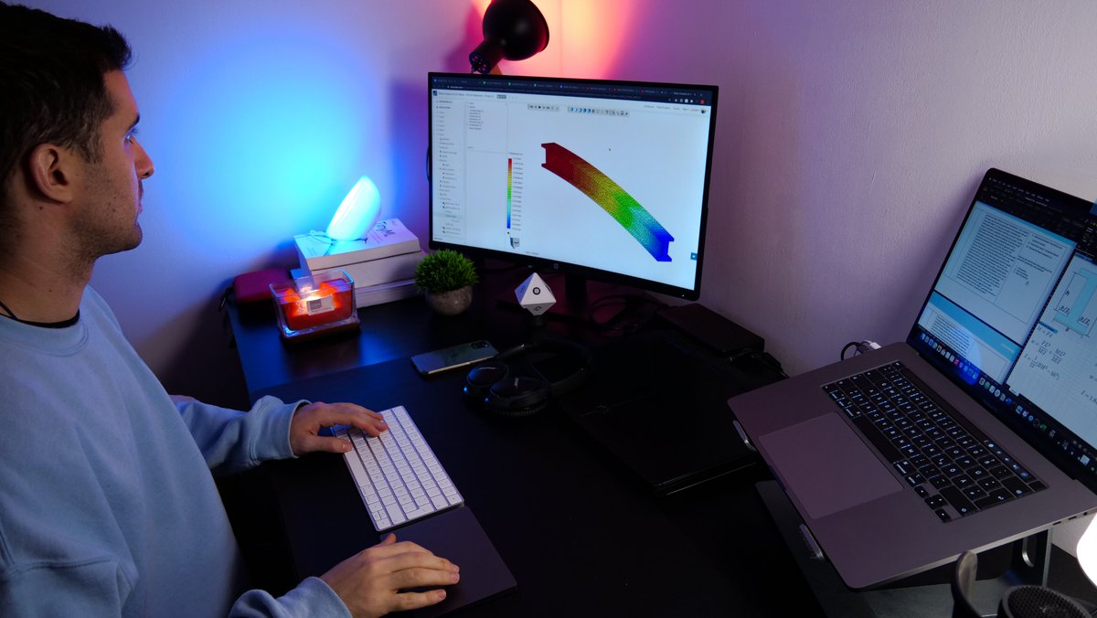 Jousefm2's tweet photo. #SimScale for Engineering Simulations – FEA for Beginners on @coursera
Editing the last bits and pieces of the guided project, recording my script and finishing everything up. Live soon!
#engineering #simulation #fem #fea #structuralmechanics #engineeringmechanics #mecheng https://t.co/zuZx8BMgph