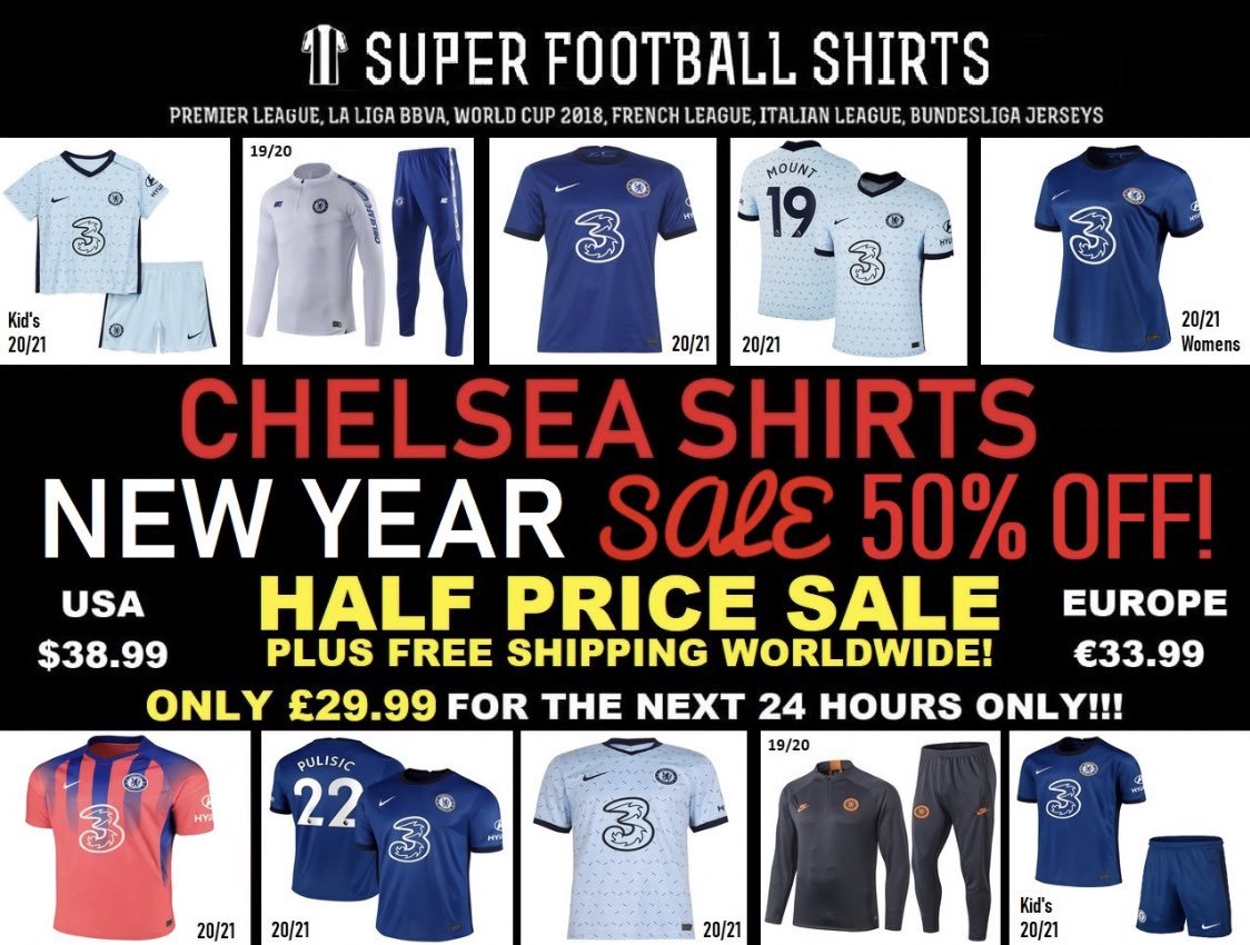 chelsea football shirts for sale