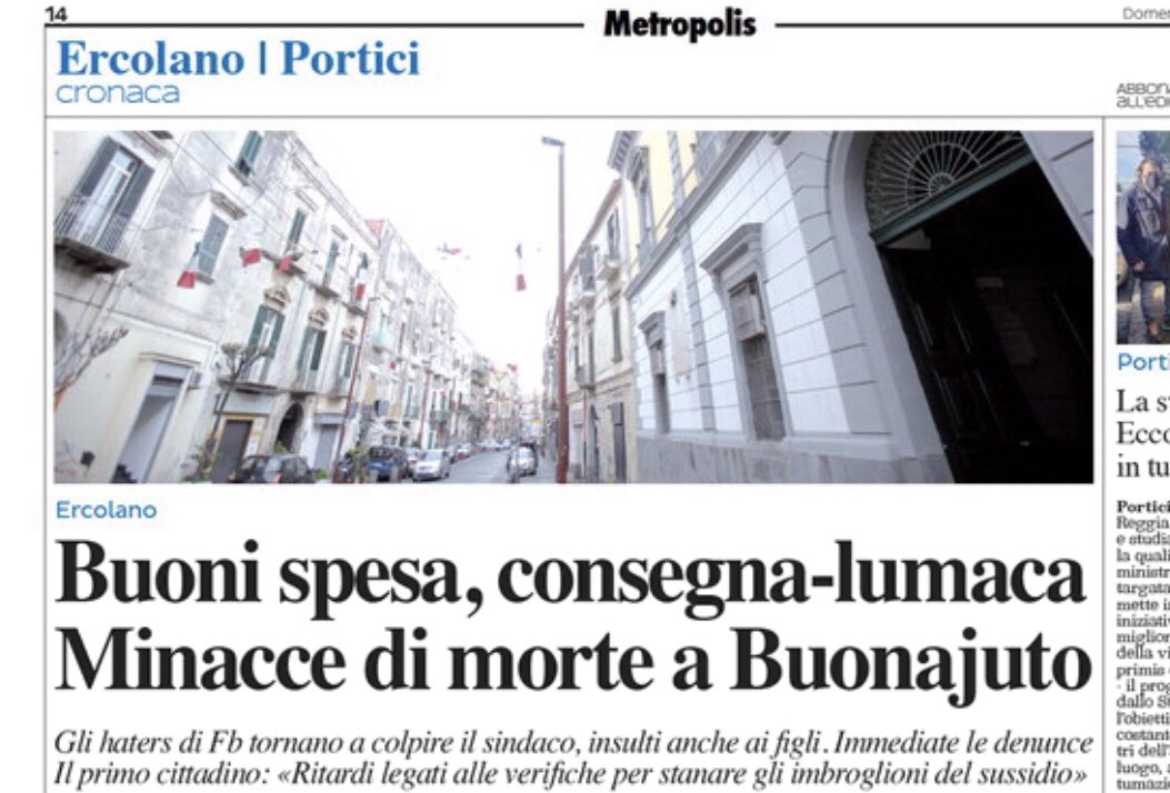 Ho deciso di denunciare gli autori dei commenti nei quali si augura la morte ai miei figli, perché da sindaco e da padre non posso tolletate la cattiveria gratuita e disumana che in queste ore sta montando sui social.