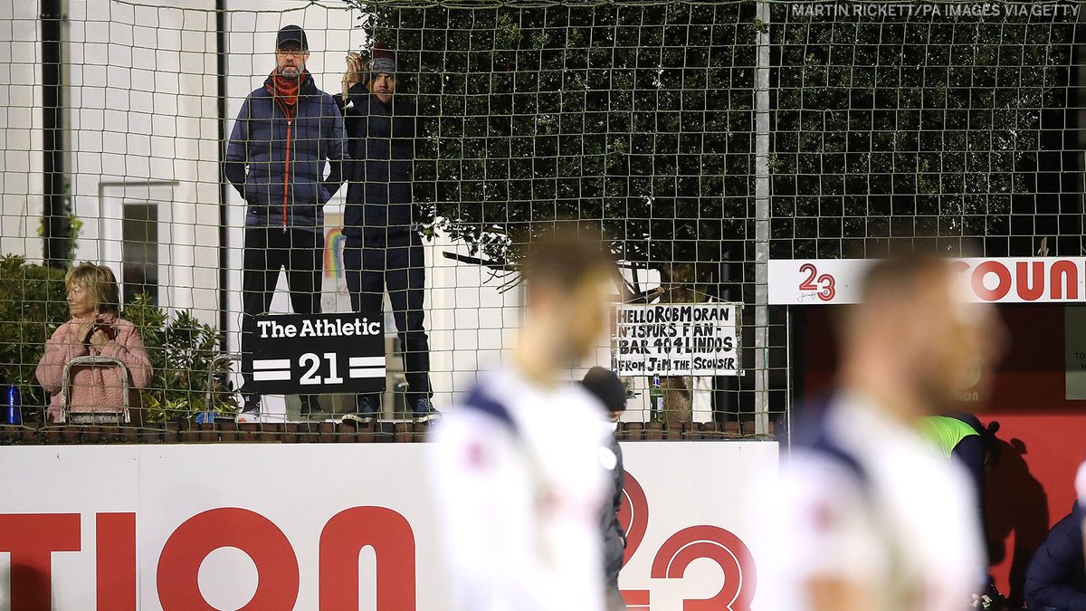 Jurgen Klopp makes an appearance at Marine vs. Tottenham 😂
