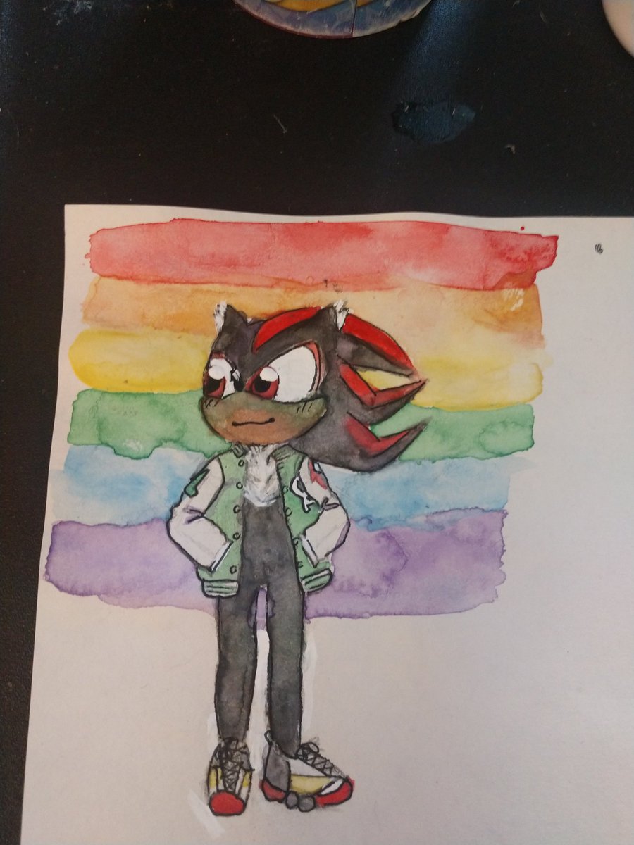RT @agenderart: Shadow the hedgehog! For my wholesome sonic movie sonadow au 